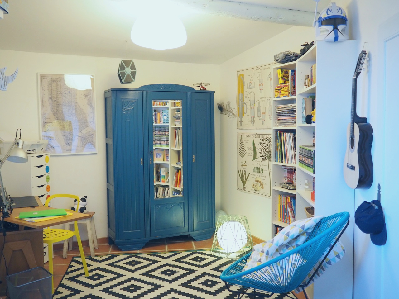 Une déco en bleu dans une chambre d'ado, My Blog Deco